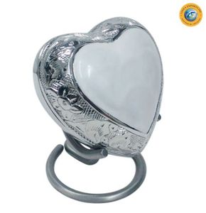Linea Exports Metal Heart <b>Keepsake</b> Urn For Ashes Heart Cremation Urn <b>memorial</b> For Human Ashes heart Shape <b>Memorial</b> Urn - Product Image 1