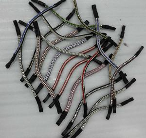 Bandeaux de cheval en cuir Bling Halters élégants - Product Image 6