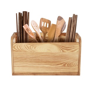 Modern Luxury Wooden Multifunctional <b>Utensil</b> <b>Holder</b> for <b>Kitchen</b> Countertop Organization Cooking Tools Spoons Spatulas Dining - Product Image 6