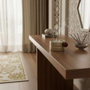 Quemador de incienso árabe de lujo, quemador de incienso de metal con tapa, quemador de fragancias moderno para el hogar, regalo para Ramadán y Eid. - Product Image 5