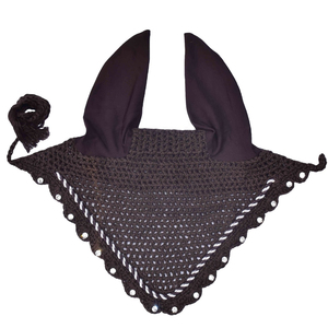 Labino Industries Customizable Size Polyester/Spandex Breathable Equestrian <b>Fly</b> Veil Ear <b>Net</b> Bonnet for Horse Riding - Product Image 5