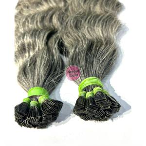 Extensiones de Cabello Indio Natural 100% de Alta Calidad Arrow Exim AE10032026 con Punta Plana, Grado Remy, Textura Ondulada, Hechas a Máquina - Product Image 1