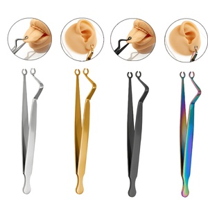 Pinzas para Piercing Corporal de Acero Inoxidable con Ranura y Bloqueo para Oreja, Labio, Nariz, Ombligo, Lengua - Kit de Piercing Corporal - Product Image 6