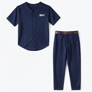 Custom Baseball Uniform <b>Set</b> Youth Team Player Athletic Wear Jersey Matching Pants Professional Sports Clothing Wholesale Price - Product Image 1