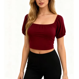 Camisetas cortas con diseño gráfico personalizado para mujer, camisetas sexys de algodón estilo Y2K para chicas, camiseta corta de moda de verano para mujer - Product Image 1