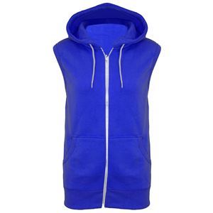 <b>Men's</b> <b>Sleeveless</b> Hooded Zipper Solid Color Knitted Casual <b>Hoodie</b> Regular Fit Autumn Wear Fleece Workout Top Fashion Customized P - Product Image 1