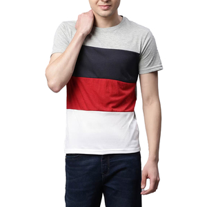 เสื้อยืดออกกำลังกายผู้ชายผ้าฝ้าย 100% พิมพ์ลายตามสั่ง ระบายอากาศ แห้งเร็ว แขนสั้น เสื้อครูว์ฟิตเนส เสื้อยืดลำลองผู้ชายแบบเรียบ - Product Image 1