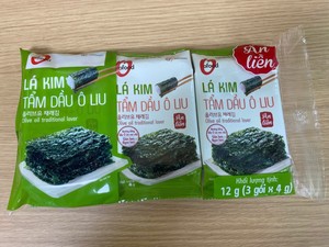 Olive Oil Traditional Laver 4g x 24 Packs – Korean Roasted Seaweed <b>Sheets</b> Crispy Ready-to-Eat Snack Wholesale O’food - Product Image 3