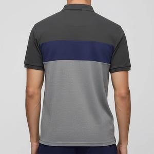 Chemises de golf personnalisées pour hommes, à séchage rapide, en coton et polyester, couleur unie, manches courtes, t-shirt décontracté pour adultes, pour l'extérieur - Product Image 2