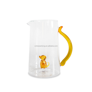 Borosilicate 1.5L. Nước thủy tinh Nước trái cây bình Bình bình với xử lý - Product Image 3