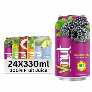 เครื่องดื่มน้ำผลไม้ BlackBerry 330มล. เครื่องดื่มสดชื่นปราศจากน้ำตาลฉลากส่วนตัว - Product Image 1