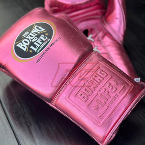 นวมชกมวย NBNL สีชมพูสดใส สำหรับฝึกซ้อมและแข่งขัน ทำจากหนังแท้ ระบายความชื้น แห้งเร็ว ระดับมืออาชีพ ปรับแต่งได้ พร้อมสายรัดข้อเท้า - Product Image 2