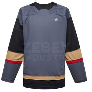 Maillot de hockey sur glace respirant, écologique et à séchage rapide, nouveau style, service OEM, design personnalisé pour les meilleures ventes - Product Image 2