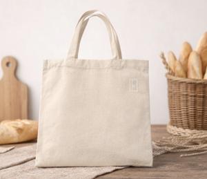 Sacs de courses en coton à poignée courte, personnalisables, écologiques, en matériau solide, prix d'usine en gros, en vente - Product Image 3