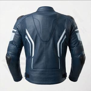 Veste de moto en cuir véritable pour homme de qualité supérieure, nouvelle arrivée, vestes de moto d'hiver, protections amovibles, personnalisables - Product Image 2