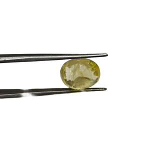 พลอยแซฟไฟร์สีเหลืองพรีเมียม 6.70 กะรัต รูปทรงวงรี สำหรับแหวนหมั้นและเครื่องประดับชั้นดี - Product Image 1