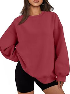 Women Oversized <b>Crewneck</b> Sweatshirt Custom Printing Embroidery Cotton Fleece Casual Pullover Sweatshirt - Product Image 2