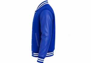 Veste de sport bleue pour homme, col rabattu, fermeture éclair, coupe classique, pour l'automne - Product Image 2