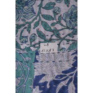 Couverture Kantha Imprimée Faite à la Main, Motif Floral Indien, en Coton Lavable, Écologique, Style Bohème Vintage, Couvre-lit Réversible pour la Maison - Product Image 6