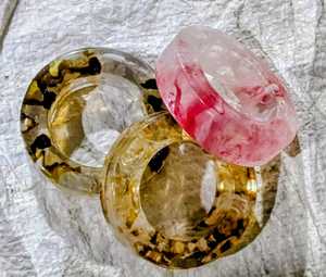 Marble Effect Premium Quality Eco-Friendly Contemporary <b>Clear</b> Resin Napkin Ring Transparent Restaurant Wedding <b>Table</b> Decoration - Product Image 1