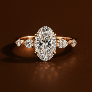 1.20 CT Oval Cut Moissanite Wedding Ring 14K White Gold IGI Certified Anniversary Jewelry Gift for Women - Product Image 4