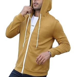 Sweat à capuche zippé à manches longues avec logo pour homme Sweat à capuche zippé en polaire Sweat à capuche zippé Reglar Fit Private Label Sweatshirts à capuche - Product Image 1