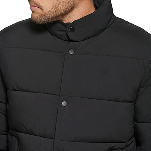 Wholesale Windbreaker Winter Lightweight Custom Puffer Fashion Outdoor Plus Zip up Stand Collar Puffer <b>jacket</b> for men - Product Image 3
