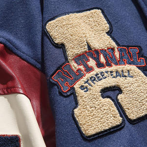 Chaqueta Varsity de Alta Calidad al por Mayor para Hombre, Bordado Chenille, Mangas de Cuero, Chaqueta Varsity Personalizada con Letras de Béisbol - Product Image 6