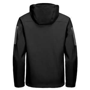 OEM Service Men's Hiking Softshell <b>Jackets</b> Black Color <b>Zipper</b>-Up Outdoor Soft Shell Sporty <b>Jackets</b> <b>With</b> <b>Zipper</b> <b>Pocket</b> Sleeves - Product Image 2