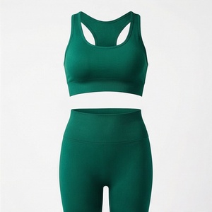 Conjunto de Yoga sin Costuras de Alta Calidad para Mujer, Hecho de Spandex y Poliéster, Ropa Deportiva para Gimnasio, Traje Deportivo para Mujer - Product Image 1