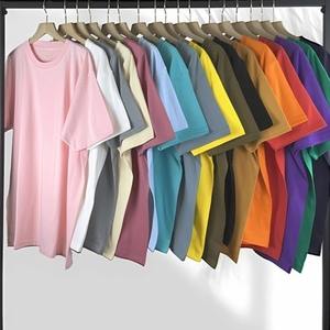 T-shirt en coton pur pour homme avec broderie de logo personnalisé, tailles plus grandes, manches courtes - Product Image 1