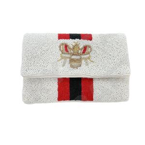 Bolsos de lujo de diseñador para mujer, bolsos de mano para fiestas, bolso de mano de fiesta con cuentas personalizado blanco, accesorios de moda para hombro - Product Image 1