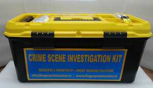 Kit d'investigation sur la scène du crime Fingerprint Master OSS-1000, boîte de rangement portable pour la collecte d'évidences légales, gants, ruban adhésif - Product Image 6