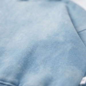 Sweat-shirt à capuche tie-dye surdimensionné pour homme, bleu dégradé, en molleton bouclette décontracté, coupe classique, pull à capuche tricoté pour l'automne - Product Image 3