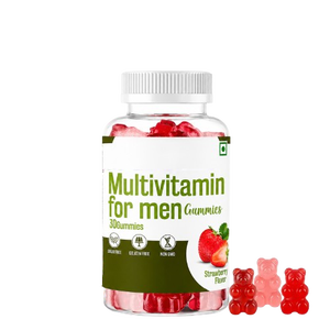 Multivitamines naturelles pour hommes en gommes, approvisionnement en gros, multivitamines pour hommes en gommes, saveur fraise, complément nutritionnel - Product Image 2