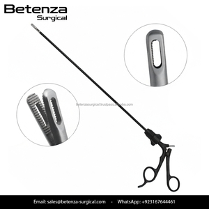 Pinza de sujeción laparoscópica manual de acero inoxidable con mango ergonómico recto, instrumento quirúrgico para cirugía laparoscópica - Product Image 3