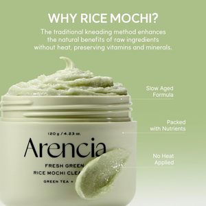 Limpiador Facial de Arroz Verde Fresco Mochi 120g, Jabón de Arroz Coreano para el Cuidado de la Piel - Product Image 5