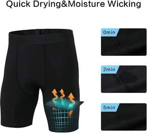 Shorts de compression pour hommes, collants de base à séchage rapide, sous-vêtements de sport pour le cyclisme, respirants et à séchage rapide - Product Image 5