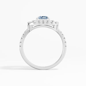 Elegante estilo Vintage 1,75 Ctw azul cuadrado radiante Moissanite anillo 925 plata esterlina joyería de moda mujeres VABS DIAMOND - Product Image 3