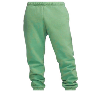 Pantalon de survêtement unisexe en coton épais 320 g/m², imperméable, écologique, décontracté, coupe droite, avec cordon de serrage – Vente en gros - Product Image 3