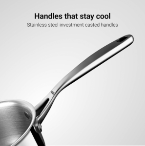 Olla para leche de acero inoxidable Triply de 2.9L |   Tapa para Sartén, Apta para Gas e Inducción, Exportación al por Mayor - Product Image 6