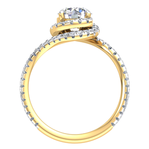 Venta Directa de Fábrica, Anillos de Oro Sólido de 10K con Diamante Cultivado en Laboratorio con Certificación IGI, Clásico VVS1 de 1.45 Quilates, para Compromiso y Boda - Product Image 3
