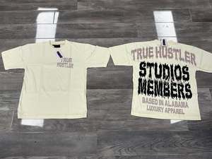 เสื้อยืดสตรีทแวร์พิมพ์ลายตามสั่ง ขนาดใหญ่พิเศษ ผ้าฝ้ายคุณภาพสูง 100% แขนสั้น - Product Image 1