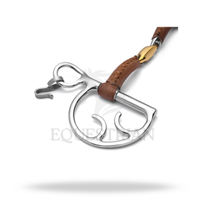 Mors à rênes recouvertes de cuir Kimberwick pour l'entraînement et le contrôle équestre - Product Image 4