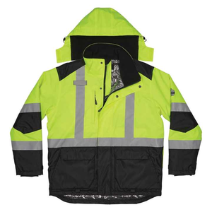 Veste de travail réfléchissante à manches longues 2026, séchage rapide, 100 % polyester tricoté, avec LED clignotante, haute visibilité, pour l'extérieur - Product Image 1