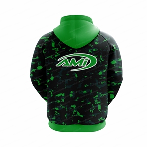 Sudadera con Capucha de Forro Polar para Hombre AMI, Azul Verde, Corte Regular, Informal, Transpirable, de Poliéster, para Invierno - Product Image 6