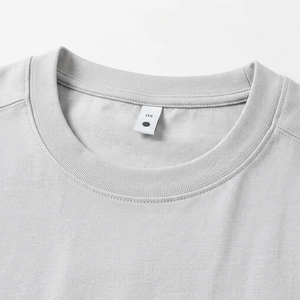 เสื้อยืดคอกลมแขนสั้นแบบยูนิเซ็กซ์ ผ้าฝ้าย 100% ทรงหลวม สีพื้น ผ้าเจอร์ซีย์ถัก ระบายอากาศได้ดี ใส่ได้ทุกฤดู - Product Image 6