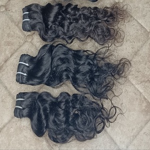 Mechones de Cabello Humano Indio Virgen 100% Natural Negro - Product Image 2