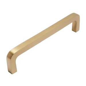 Modern Durable Antirust Brushed Steel Gold Oval U Shaped Cabinet Pull Handle Minimalist <b>Kitchen</b> Dresser Drawer Wardrobe Handles - Product Image 1