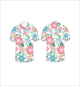 Polo con estampado floral colorido para hombre, camiseta polo de manga corta, informal, transpirable, ligera, ajustada, a la moda, para verano - Product Image 6
